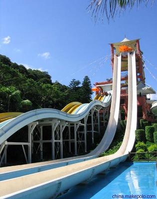 甘肅天水水上樂園 水滑梯與兒童組合滑梯的歡樂體驗